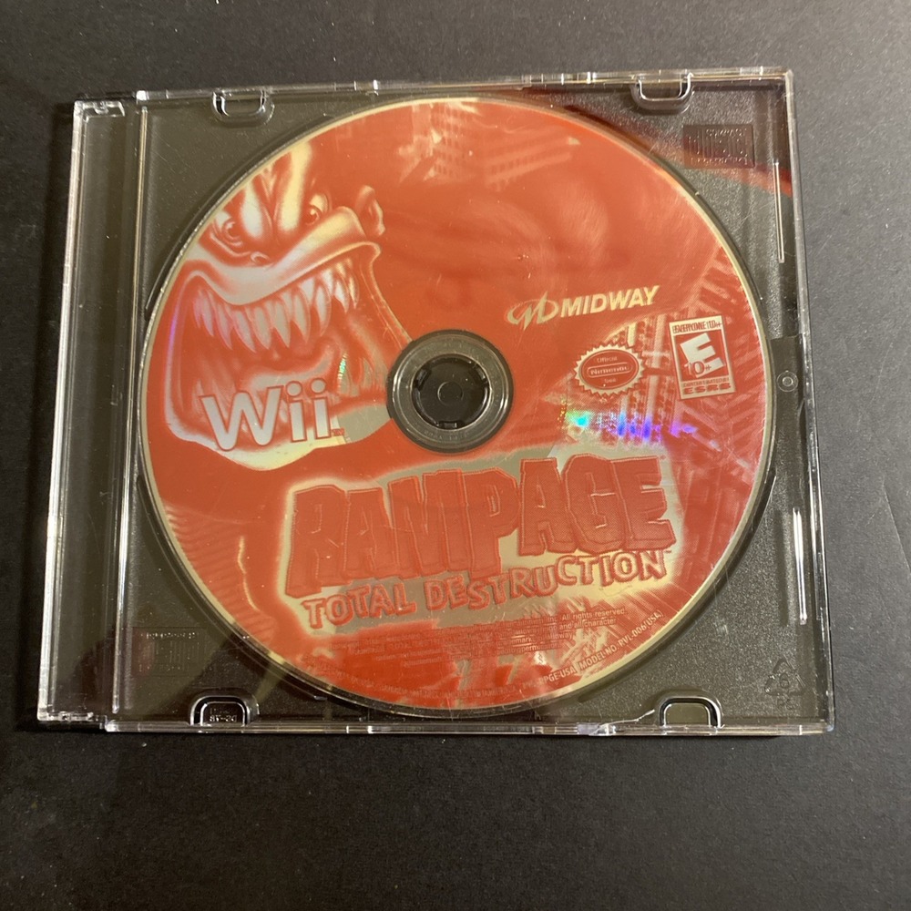 Rampage Total Destruction (2006)  Nintendo Wii Game  Disc Only  Play Tested